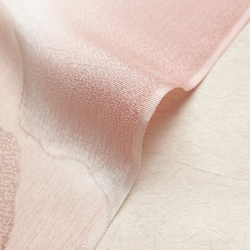 帯揚げ帯締めセット 良品 セット品 正絹 幾何学柄・抽象柄 フォーマル 上品 ピンク_画像13