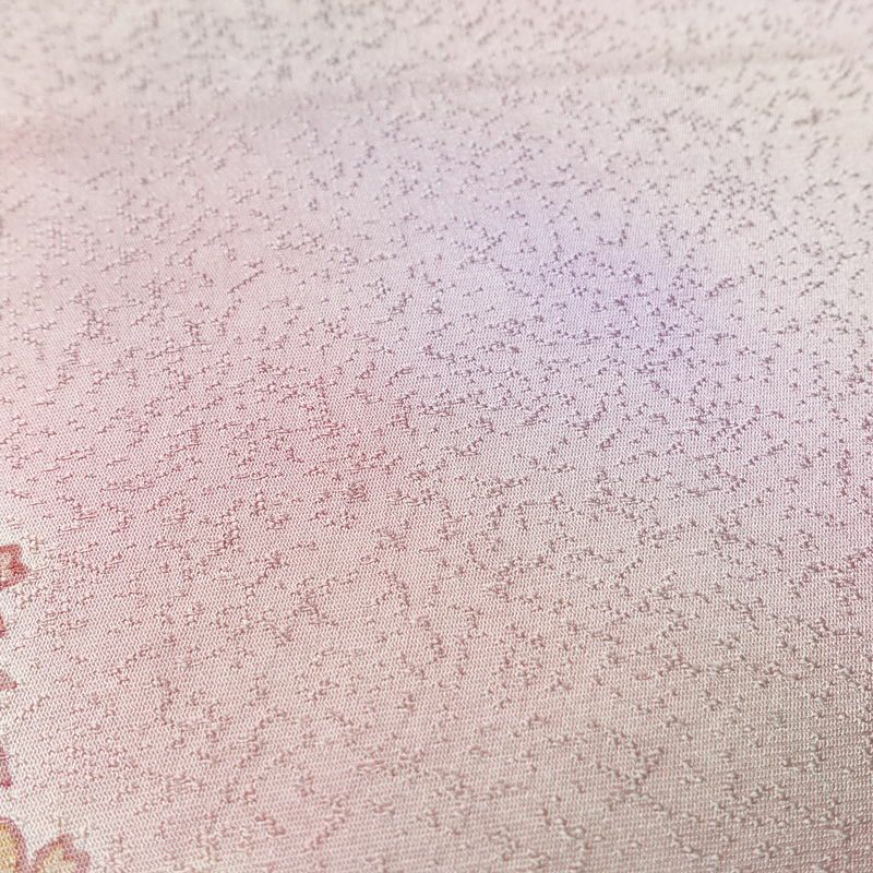帯揚げ帯締めセット 美品 セット品 正絹 花柄 フォーマル 桜 ピンク_画像9