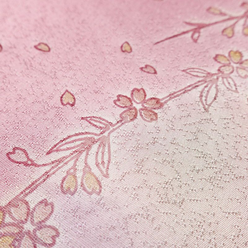 帯揚げ帯締めセット 美品 セット品 正絹 花柄 フォーマル 桜 ピンク_画像10