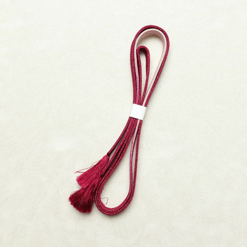 帯揚げ帯締めセット 美品 セット品 正絹 花柄 フォーマル 桜 ピンク_画像14