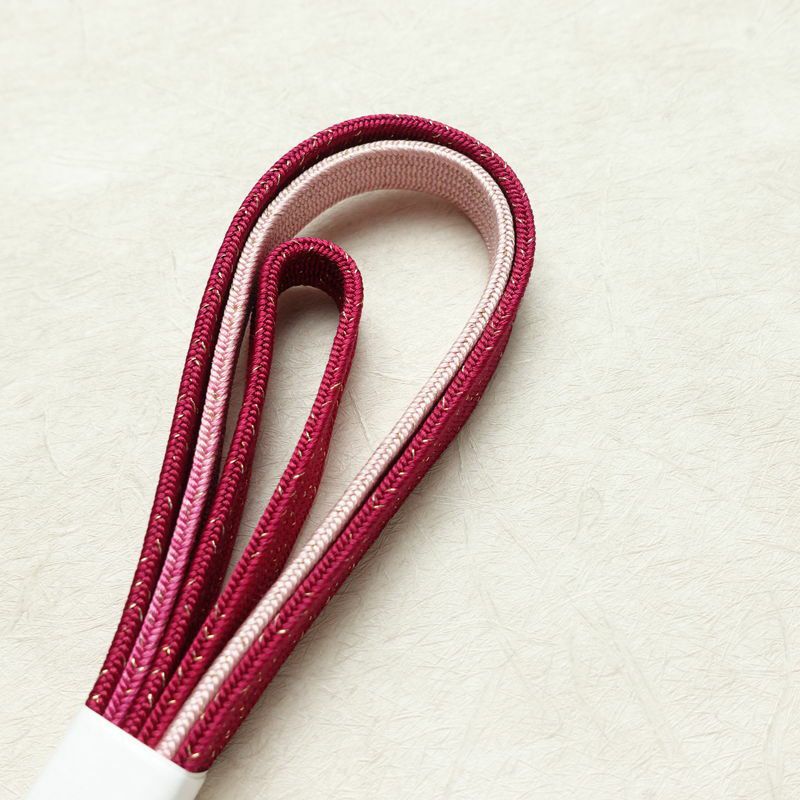 帯揚げ帯締めセット 美品 セット品 正絹 花柄 フォーマル 桜 ピンク_画像15