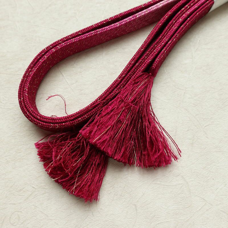 帯揚げ帯締めセット 美品 セット品 正絹 花柄 フォーマル 桜 ピンク_画像16