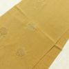 帯揚げ帯締めセット 縮緬 丹後ちりめん セット品 正絹 古典柄 刺繍 金糸 雪輪 黄・黄土色_画像3