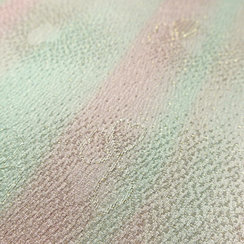 帯揚げ帯締めセット 美品 セット品 正絹 花柄 金糸 フォーマル 桜 多色使い_画像8