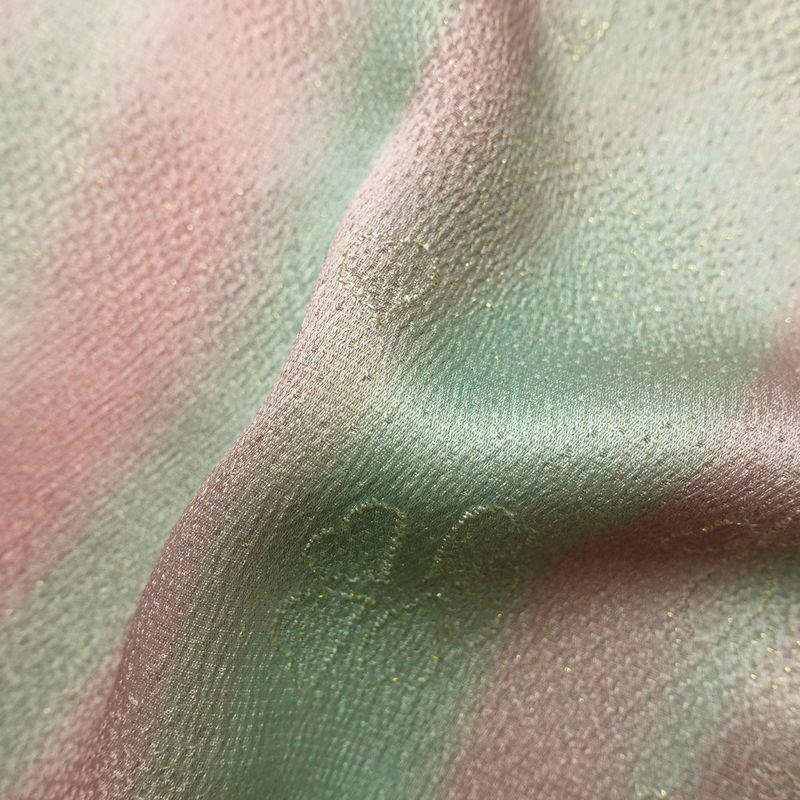 帯揚げ帯締めセット 美品 セット品 正絹 花柄 金糸 フォーマル 桜 多色使い_画像12