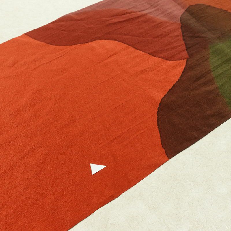 帯揚げ帯締めセット 縮緬 セット品 正絹 幾何学柄・抽象柄 多色使い_画像8