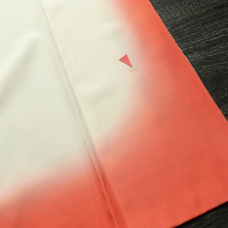 小紋 正絹 花柄 袷仕立て 身丈163cm 裄丈68.5cm リサイクル着物 着物 金彩 ピンク_画像20