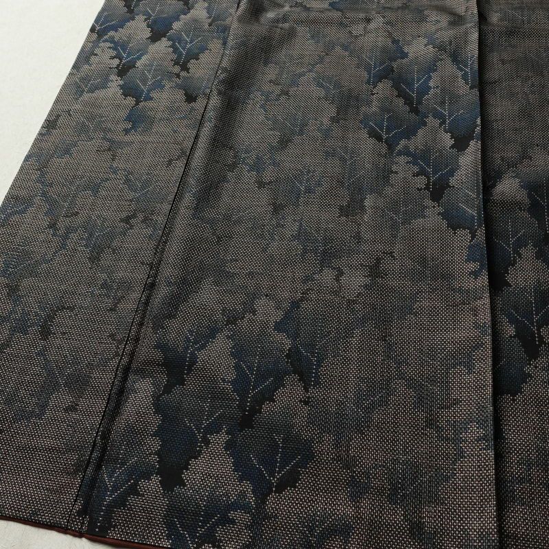 大島紬 正絹 風景柄 袷仕立て 身丈154cm 裄丈63cm リサイクル着物 着物 茶_画像4