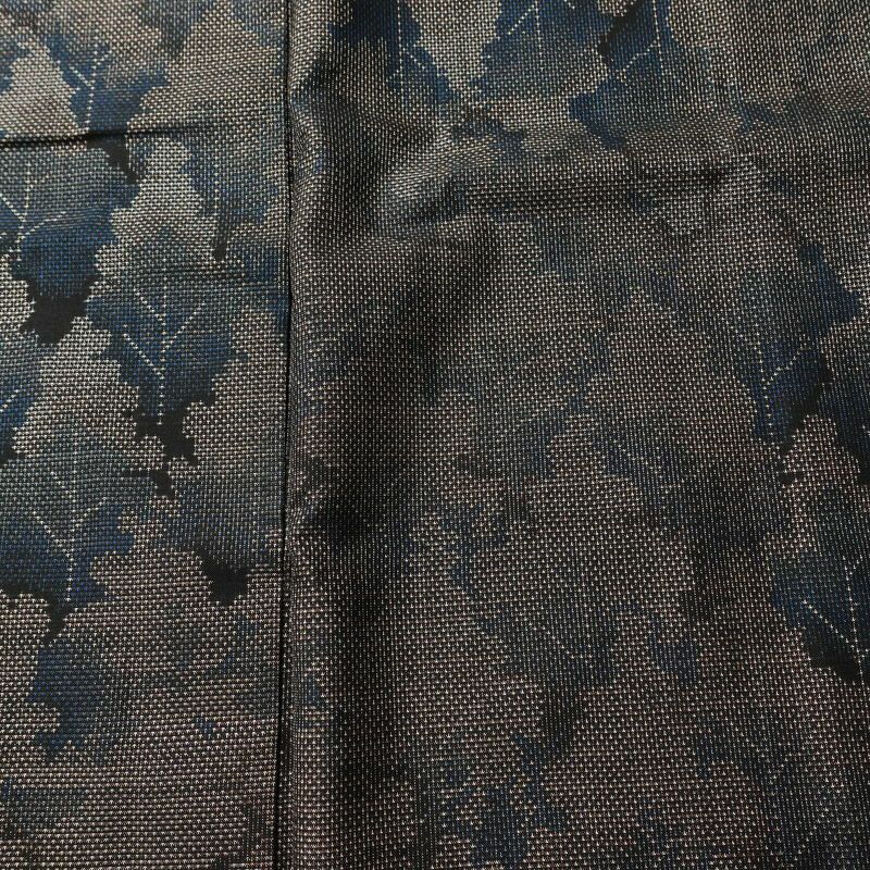 大島紬 正絹 風景柄 袷仕立て 身丈154cm 裄丈63cm リサイクル着物 着物 茶_画像6