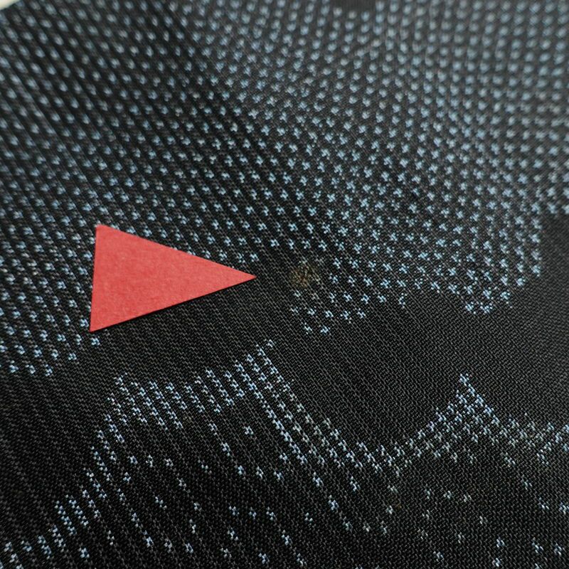 紬 正絹 雲柄 袷仕立て 身丈160.5cm 裄丈67cm リサイクル着物 着物 青・紺_画像19