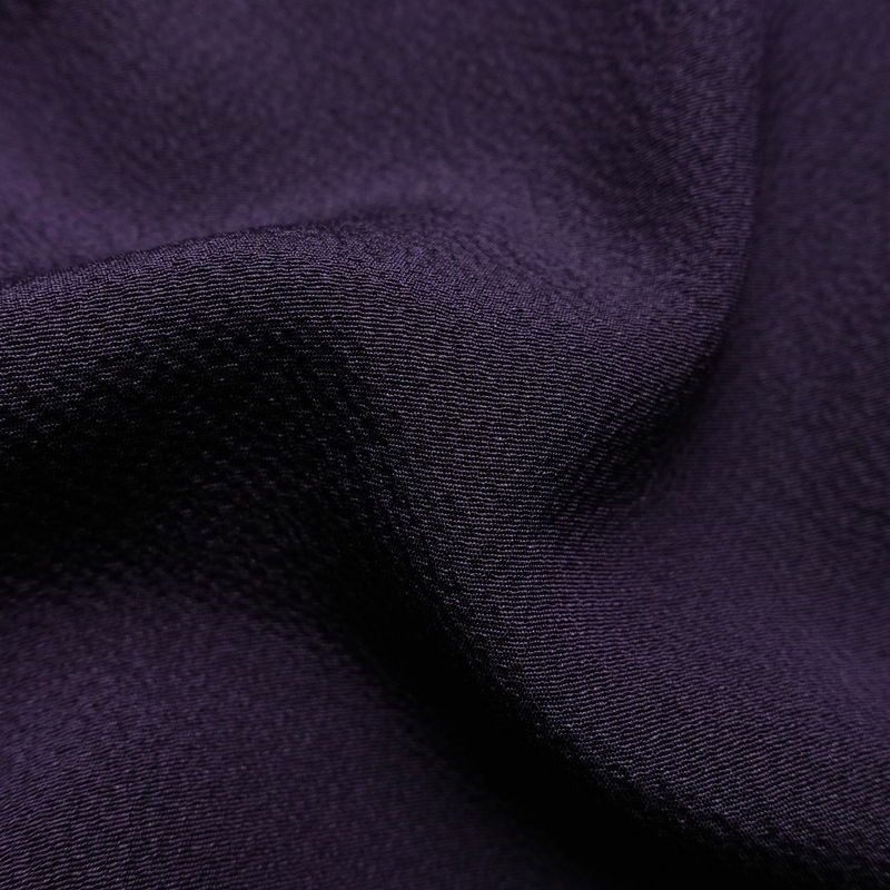 振袖 marieclaire 縮緬 正絹 花柄 袷仕立て 身丈170cm 裄丈68cm リサイクル着物 着物 成人式 二十歳 二十歳の集い モダン 桜 紫・藤色_画像21