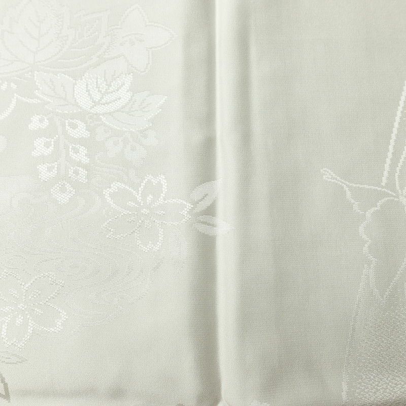 長襦袢 良品 振袖用 正絹 古典柄 袖無双・胴抜き 身丈124cm 裄丈65cm 蝶 リサイクル着物 ピンク_画像6