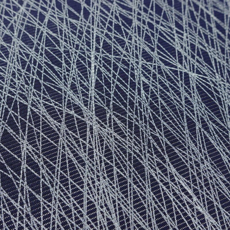 盛夏 付け下げ 絽 良品 しつけ糸付き 夏用 正絹 木の葉・植物柄 単衣仕立て 身丈163cm 裄丈68.5cm リサイクル着物 付下 着物 刺繍 薄物 青・紺_画像13