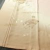 付け下げ 正絹 古典柄 袷仕立て 身丈160cm 裄丈67.5cm リサイクル着物 着物 鼓 箔 金彩 扇子 ピンク_画像4
