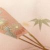 付け下げ 正絹 古典柄 袷仕立て 身丈160cm 裄丈67.5cm リサイクル着物 着物 鼓 箔 金彩 扇子 ピンク_画像16