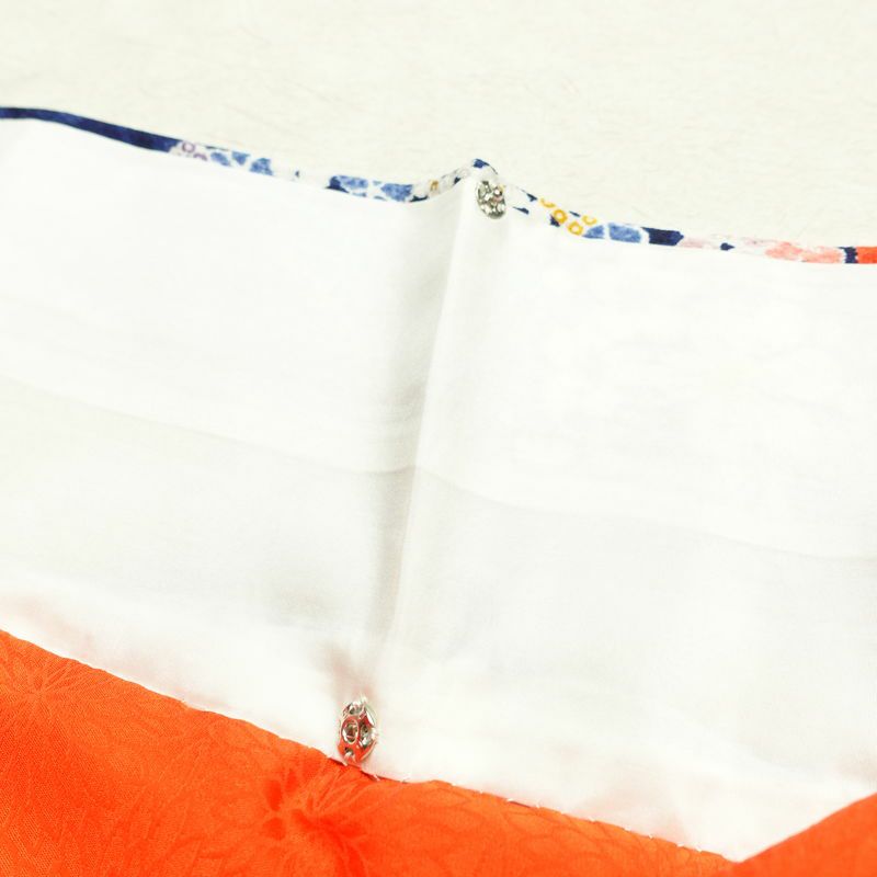 小紋 伊達衿付き 絞り 正絹 花柄 袷仕立て 身丈162cm 裄丈67.5cm リサイクル着物 着物 青・紺_画像20