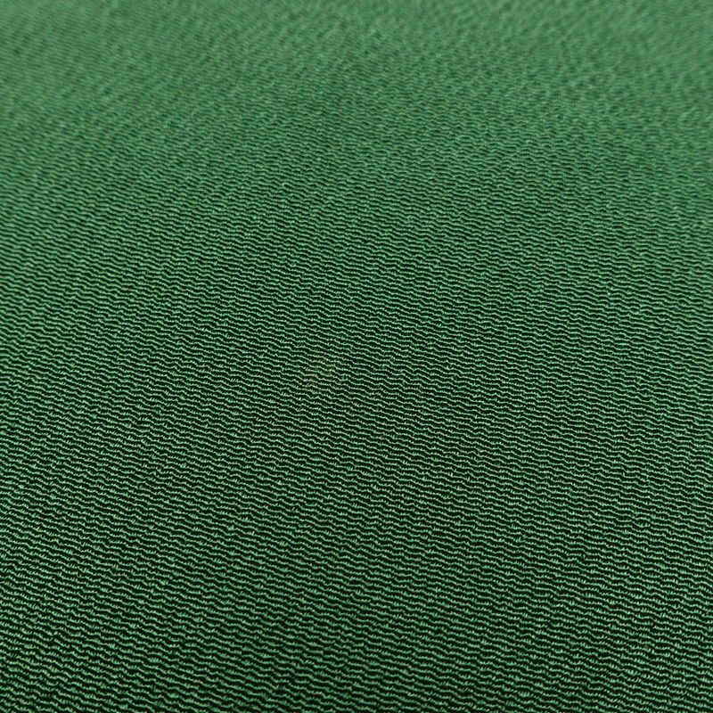 色留袖 松尾光琳 落款入り 縮緬 一つ紋付き 正絹 木の葉・植物柄 袷仕立て 身丈170cm 裄丈69.5cm リサイクル着物 着物 箔 共八掛 金彩 緑・うぐいす色_画像17