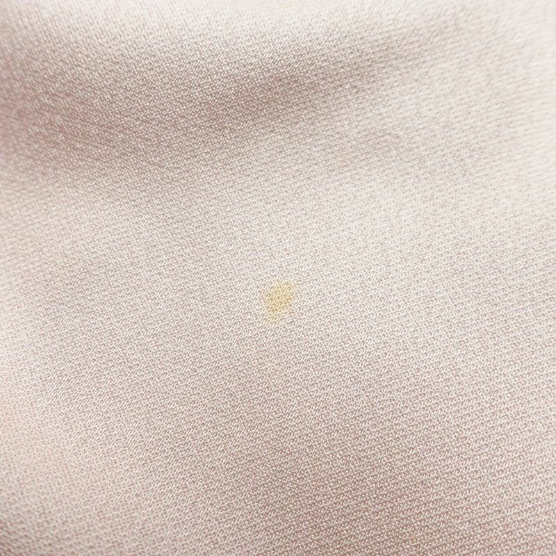 付け下げ 一つ紋付き 正絹 風景柄 袷仕立て 身丈165cm 裄丈66.5cm リサイクル着物 一部しつけ糸付き 着物 ピンク_画像14