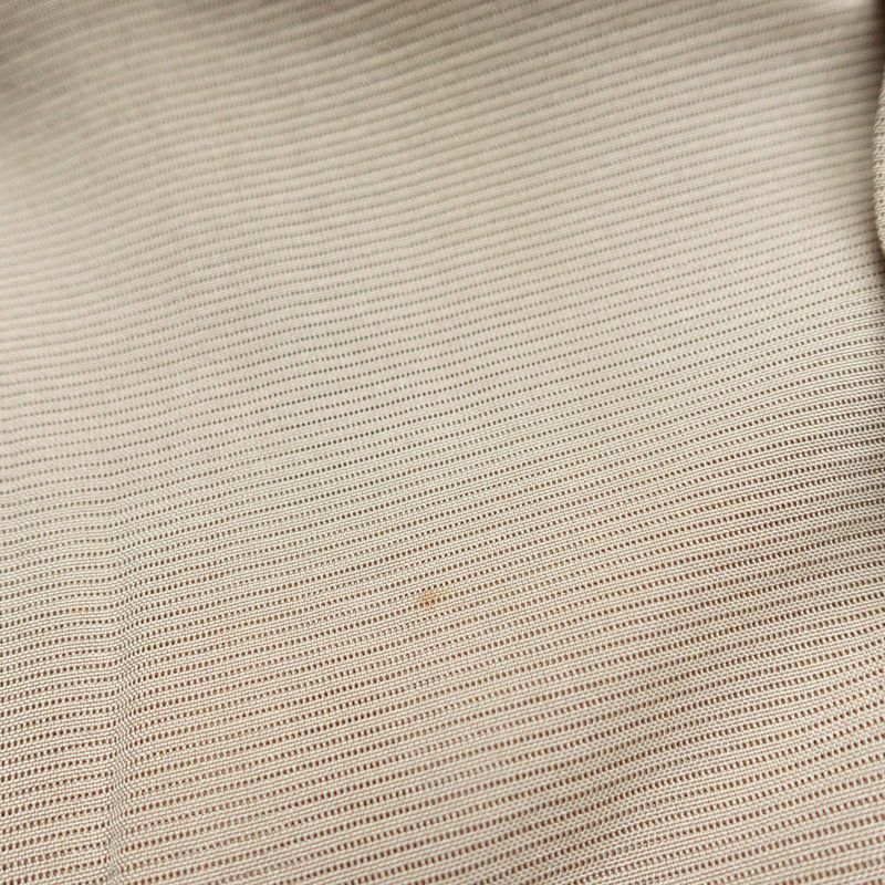 盛夏 絽 付け下げ 正絹 花柄 単衣仕立て 身丈162.5cm 裄丈67cm リサイクル着物 着物 箔 薄物 モダン ベージュ_画像18