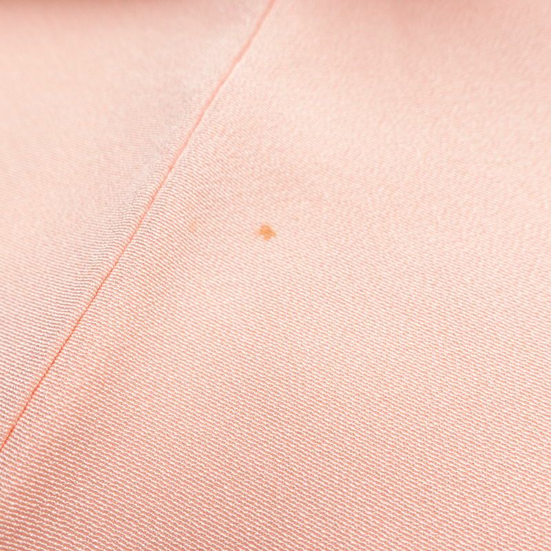 付け下げ 縮緬 一つ紋付き 伊達衿付き 正絹 花柄 袷仕立て 身丈160.5cm 裄丈65.5cm リサイクル着物 着物 入学式 七五三 フォーマル 菊 ピンク_画像10