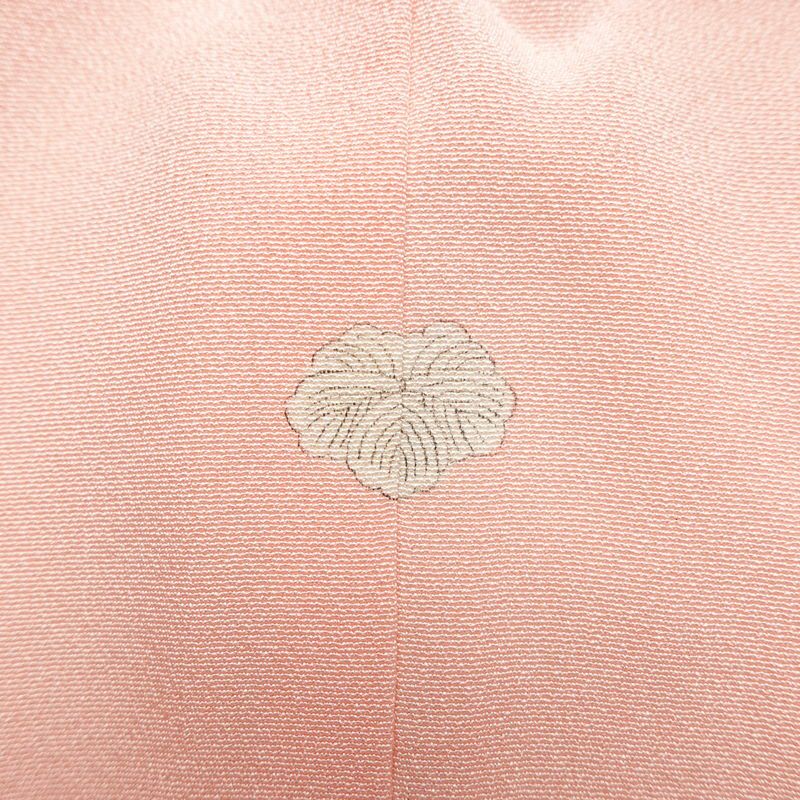 付け下げ 縮緬 一つ紋付き 伊達衿付き 正絹 花柄 袷仕立て 身丈160.5cm 裄丈65.5cm リサイクル着物 着物 入学式 七五三 フォーマル 菊 ピンク_画像11