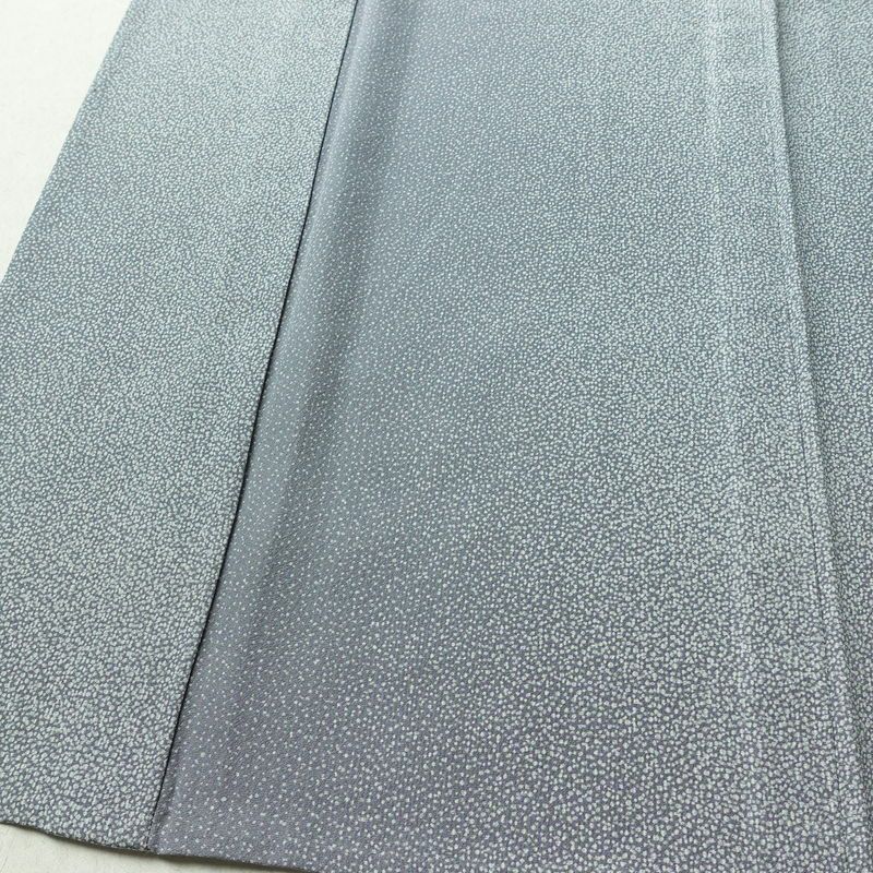 単衣 小紋 良品 縮緬 正絹 その他の柄 単衣仕立て 身丈163cm 裄丈64.5cm リサイクル着物 着物 青・紺_画像5