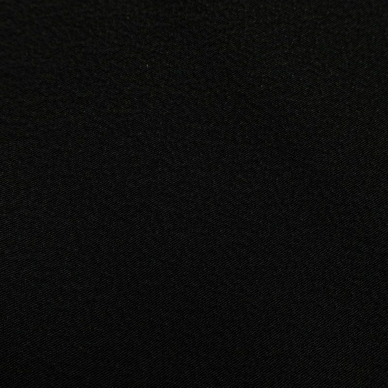 喪服 美品 袷喪服 落款入り しつけ糸付き 縮緬 五つ紋付き 正絹 無地 袷仕立て 身丈164.5cm 裄丈68cm リサイクル着物 着物 未使用品 黒_画像3