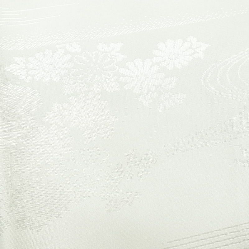 喪服 美品 袷喪服 落款入り しつけ糸付き 縮緬 五つ紋付き 正絹 無地 袷仕立て 身丈164.5cm 裄丈68cm リサイクル着物 着物 未使用品 黒_画像9