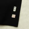 喪服 美品 袷喪服 落款入り しつけ糸付き 縮緬 五つ紋付き トールサイズ 正絹 無地 袷仕立て 身丈172cm 裄丈71cm リサイクル着物 着物 未使用品 黒_画像4