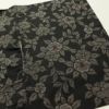 大島紬 証紙なし 正絹 花柄 袷仕立て 身丈155.5cm 裄丈63cm リサイクル着物 着物 黒_画像12