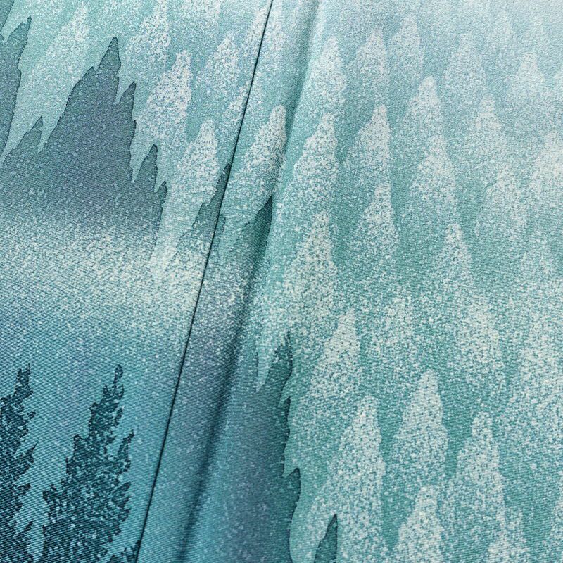 訪問着 おかべみつこ 良品 落款入り 縮緬 正絹 風景柄 袷仕立て 身丈165cm 裄丈68.5cm リサイクル着物 着物 シンプル 緑・うぐいす色_画像7