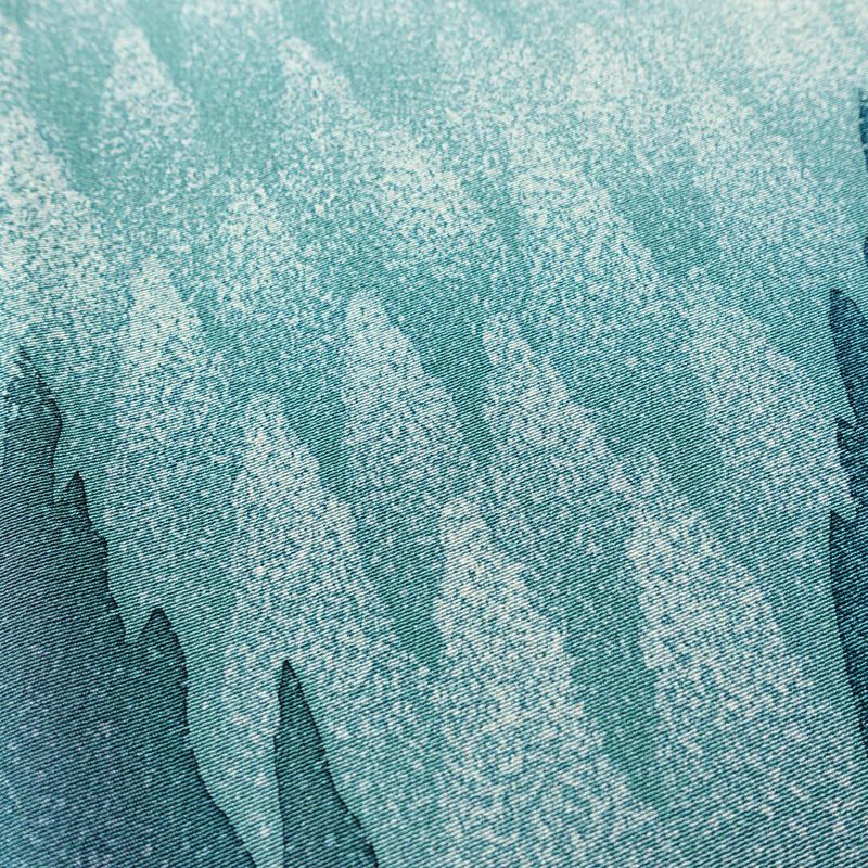 訪問着 おかべみつこ 良品 落款入り 縮緬 正絹 風景柄 袷仕立て 身丈165cm 裄丈68.5cm リサイクル着物 着物 シンプル 緑・うぐいす色_画像8