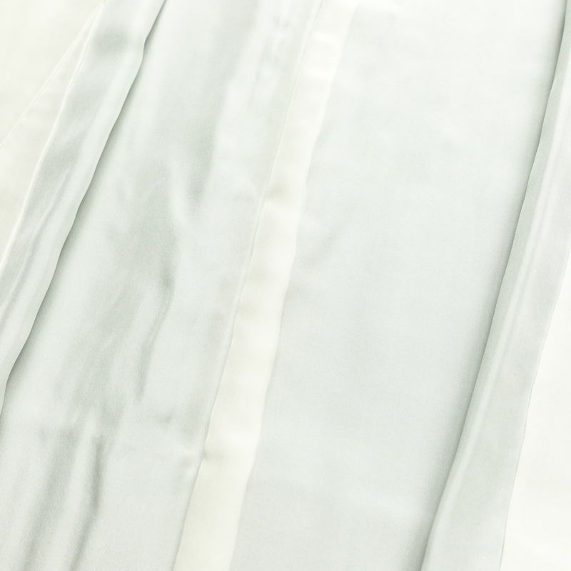 訪問着 おかべみつこ 良品 落款入り 縮緬 正絹 風景柄 袷仕立て 身丈165cm 裄丈68.5cm リサイクル着物 着物 シンプル 緑・うぐいす色_画像19