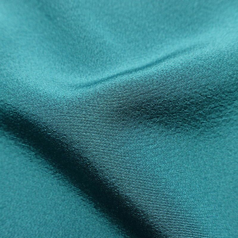 訪問着 おかべみつこ 良品 落款入り 縮緬 正絹 風景柄 袷仕立て 身丈165cm 裄丈68.5cm リサイクル着物 着物 シンプル 緑・うぐいす色_画像21