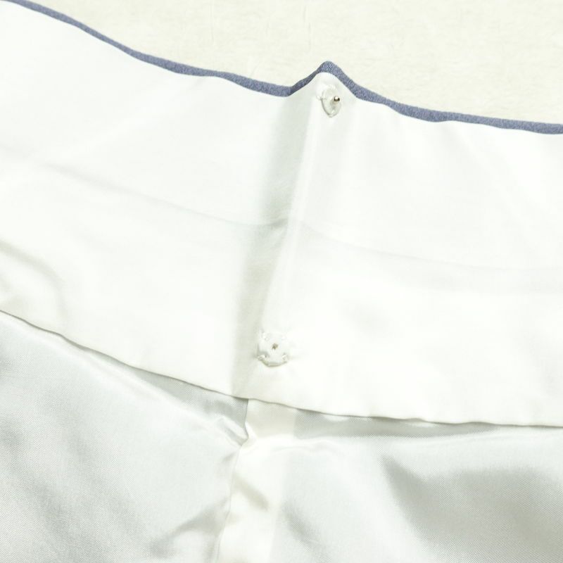 色無地 縮緬 一つ紋付き 正絹 無地 袷仕立て 身丈159cm 裄丈64.5cm リサイクル着物 着物 共八掛 お茶会 竜胆色 紫・藤色_画像17