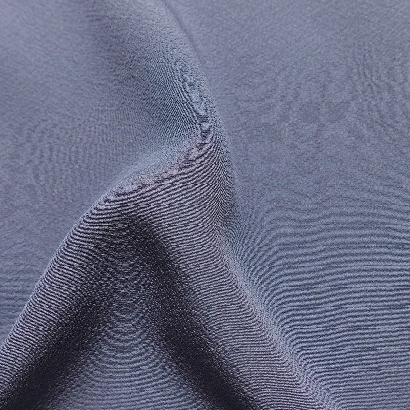 色無地 縮緬 一つ紋付き 正絹 無地 袷仕立て 身丈159cm 裄丈64.5cm リサイクル着物 着物 共八掛 お茶会 竜胆色 紫・藤色_画像18