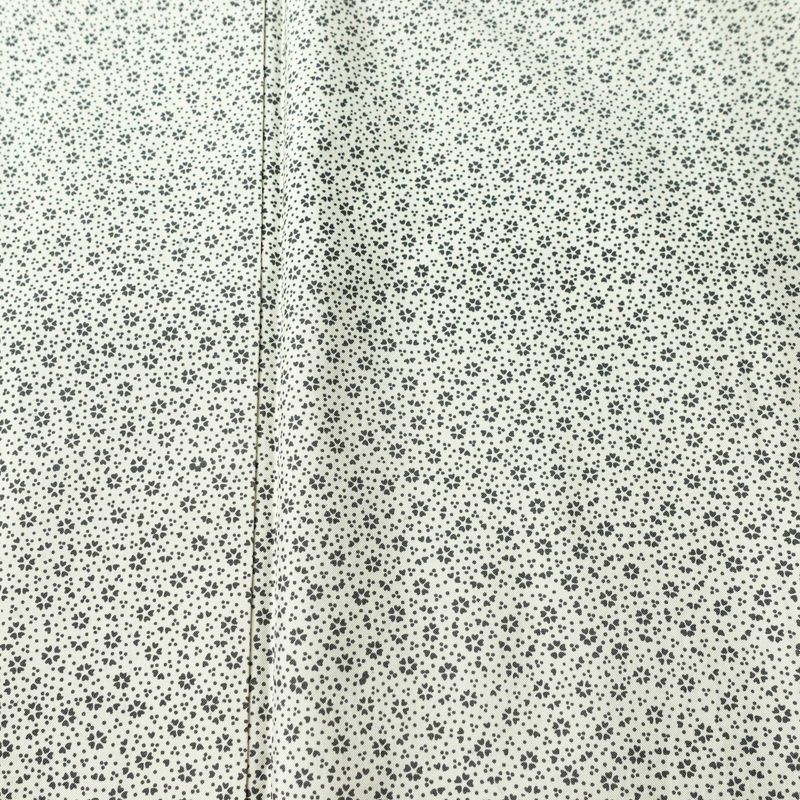 小紋 良品 総柄 正絹 花柄 袷仕立て 身丈157.5cm 裄丈63cm リサイクル着物 着物 白_画像6