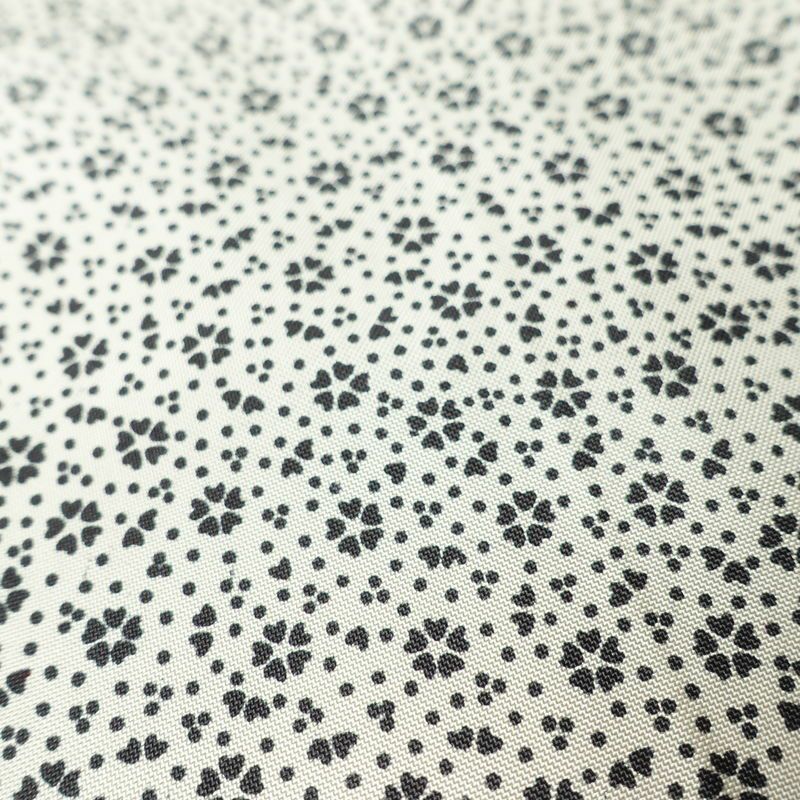 小紋 良品 総柄 正絹 花柄 袷仕立て 身丈157.5cm 裄丈63cm リサイクル着物 着物 白_画像8