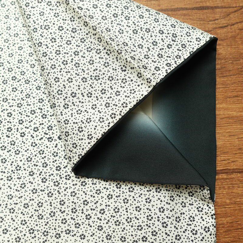 小紋 良品 総柄 正絹 花柄 袷仕立て 身丈157.5cm 裄丈63cm リサイクル着物 着物 白_画像14