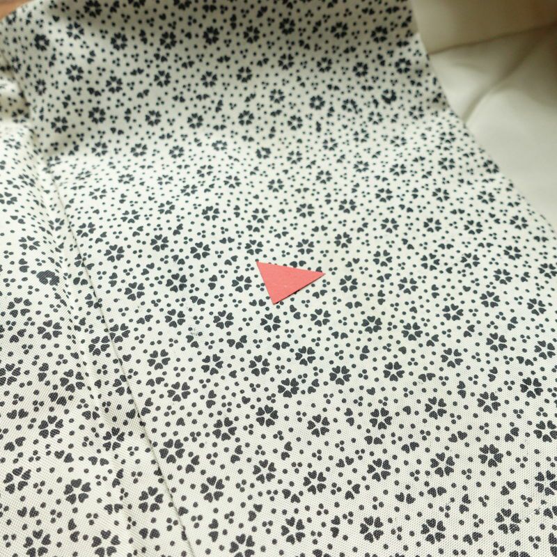 小紋 良品 総柄 正絹 花柄 袷仕立て 身丈157.5cm 裄丈63cm リサイクル着物 着物 白_画像18