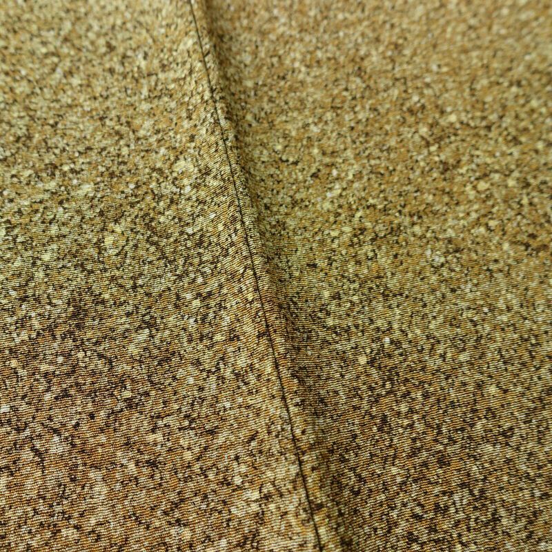 小紋 本蒔蝋染工芸作家 木村勝美 良品 丹後ちりめん 落款入り 縮緬 一つ紋付き 正絹 その他の柄 袷仕立て 身丈161.5cm 裄丈64.5cm リサイクル着物 着物 フォーマル シンプル 黄・黄土色_画像10