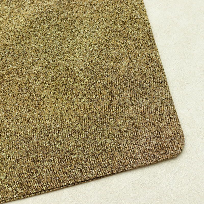 小紋 本蒔蝋染工芸作家 木村勝美 良品 丹後ちりめん 落款入り 縮緬 一つ紋付き 正絹 その他の柄 袷仕立て 身丈161.5cm 裄丈64.5cm リサイクル着物 着物 フォーマル シンプル 黄・黄土色_画像16