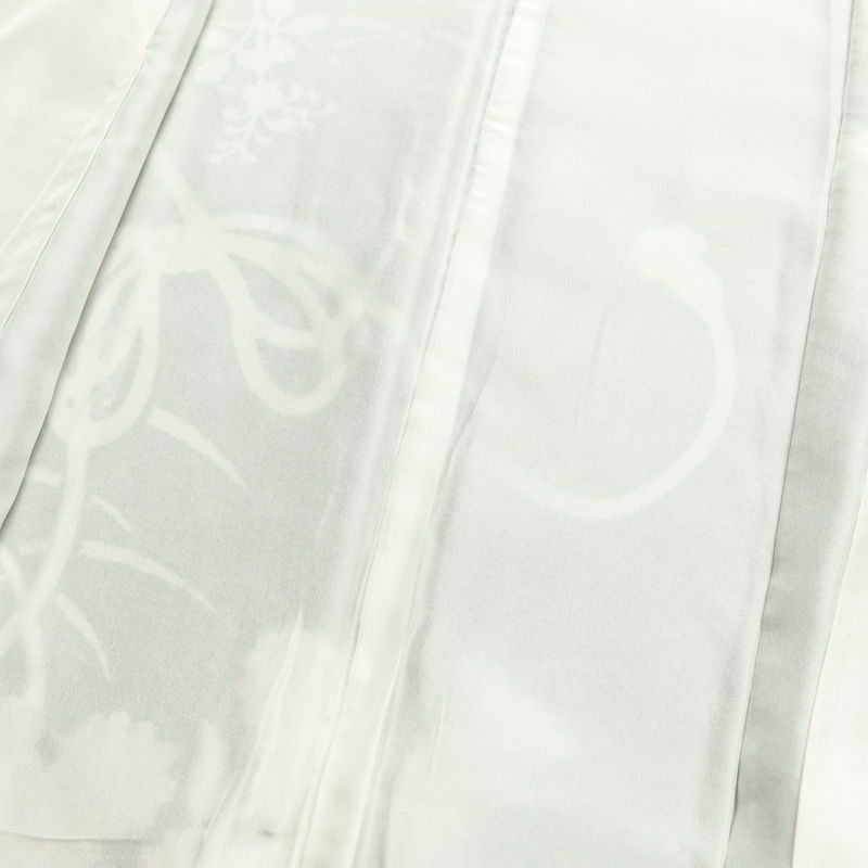 振袖 正絹 古典柄 袷仕立て 身丈162.5cm 裄丈67.5cm リサイクル着物 着物 箔 金彩 成人式 二十歳 二十歳の集い パーティー フォーマル 萩 松 菊 青・紺_画像18