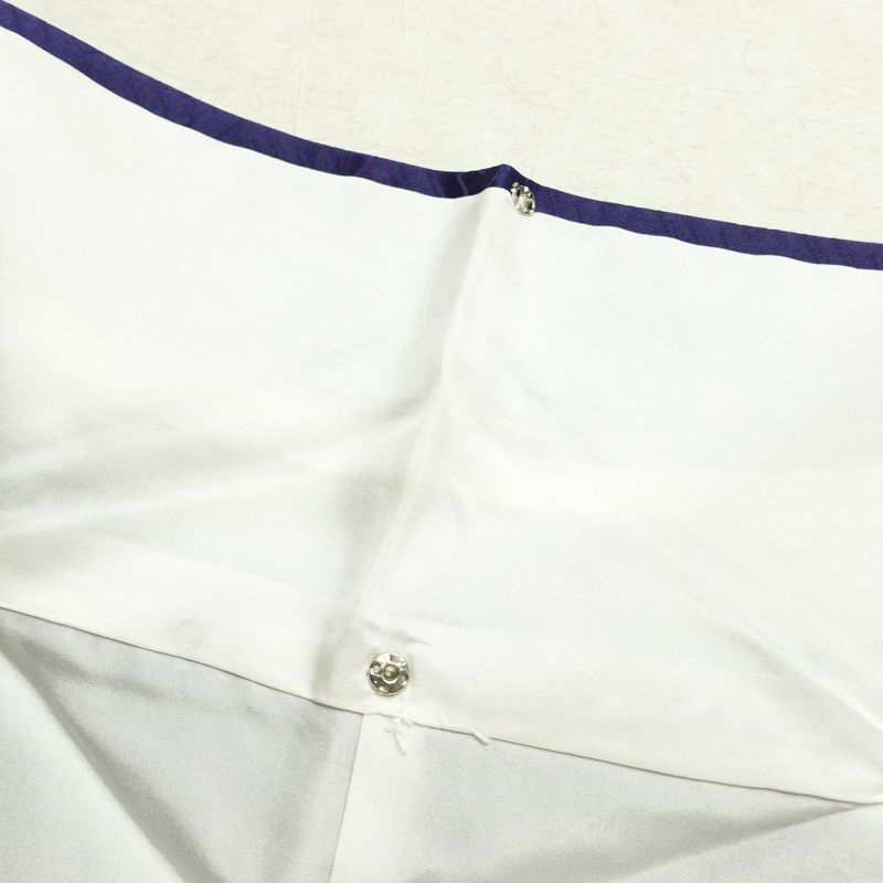 振袖 正絹 古典柄 袷仕立て 身丈162.5cm 裄丈67.5cm リサイクル着物 着物 箔 金彩 成人式 二十歳 二十歳の集い パーティー フォーマル 萩 松 菊 青・紺_画像19