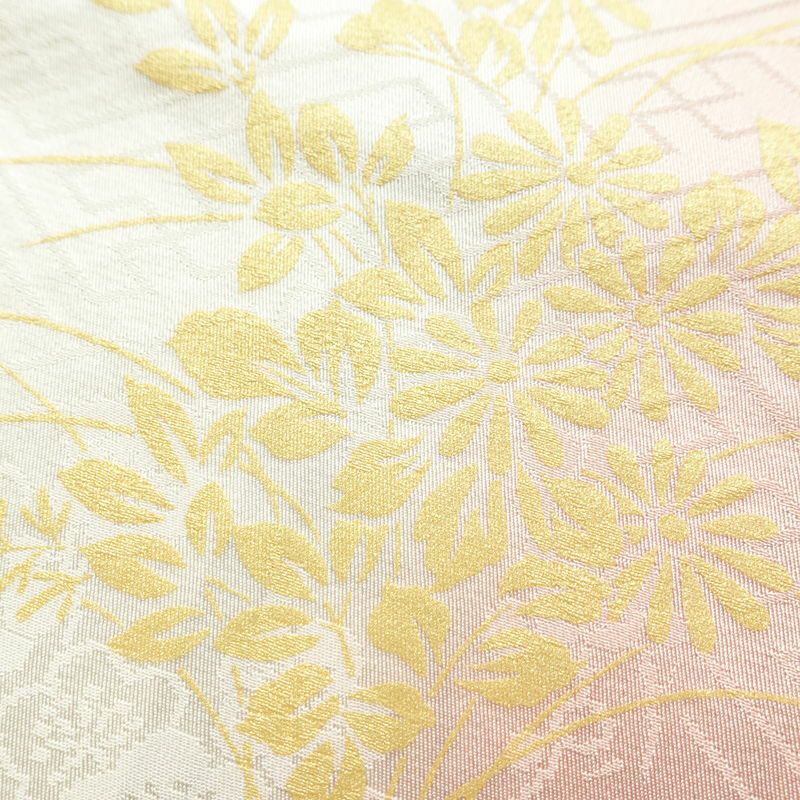 振袖 正絹 古典柄 袷仕立て 身丈162.5cm 裄丈67.5cm リサイクル着物 着物 箔 金彩 成人式 二十歳 二十歳の集い パーティー フォーマル 萩 松 菊 青・紺_画像21