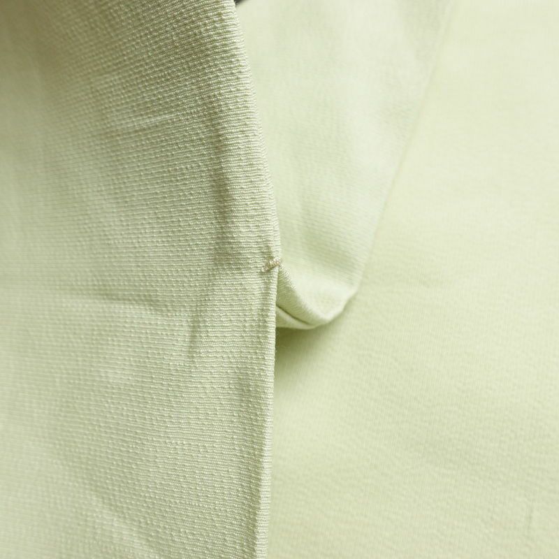 名古屋帯 太鼓柄 正絹 花柄 名古屋仕立て なごや帯 リサイクル帯 帯 シンプル 緑・うぐいす色_画像20