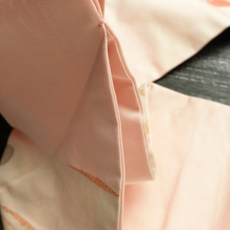 名古屋帯 太鼓柄 良品 正絹 花柄 名古屋仕立て なごや帯 リサイクル帯 帯 箔 上品 ピンク_画像19