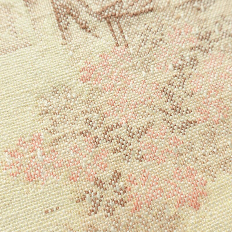 名古屋帯 太鼓柄 良品 正絹 風景柄 通し仕立て なごや帯 リサイクル帯 帯 紬地 ベージュ_画像4