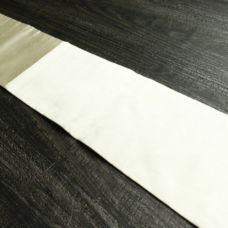 名古屋帯 太鼓柄 正絹 花柄 名古屋仕立て なごや帯 リサイクル帯 帯 箔 金・銀_画像15