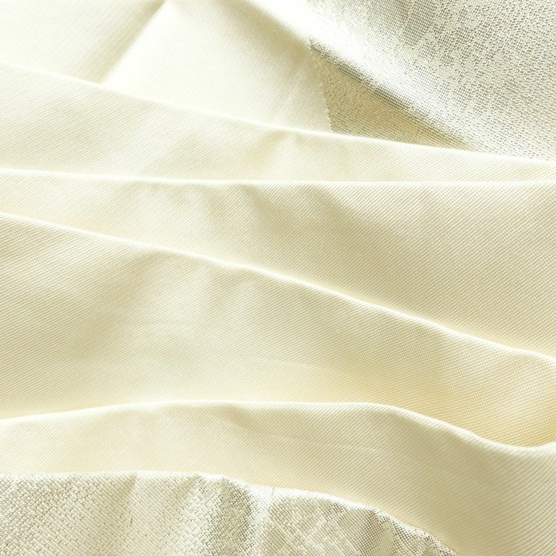 名古屋帯 太鼓柄 正絹 花柄 名古屋仕立て なごや帯 リサイクル帯 帯 箔 金・銀_画像18